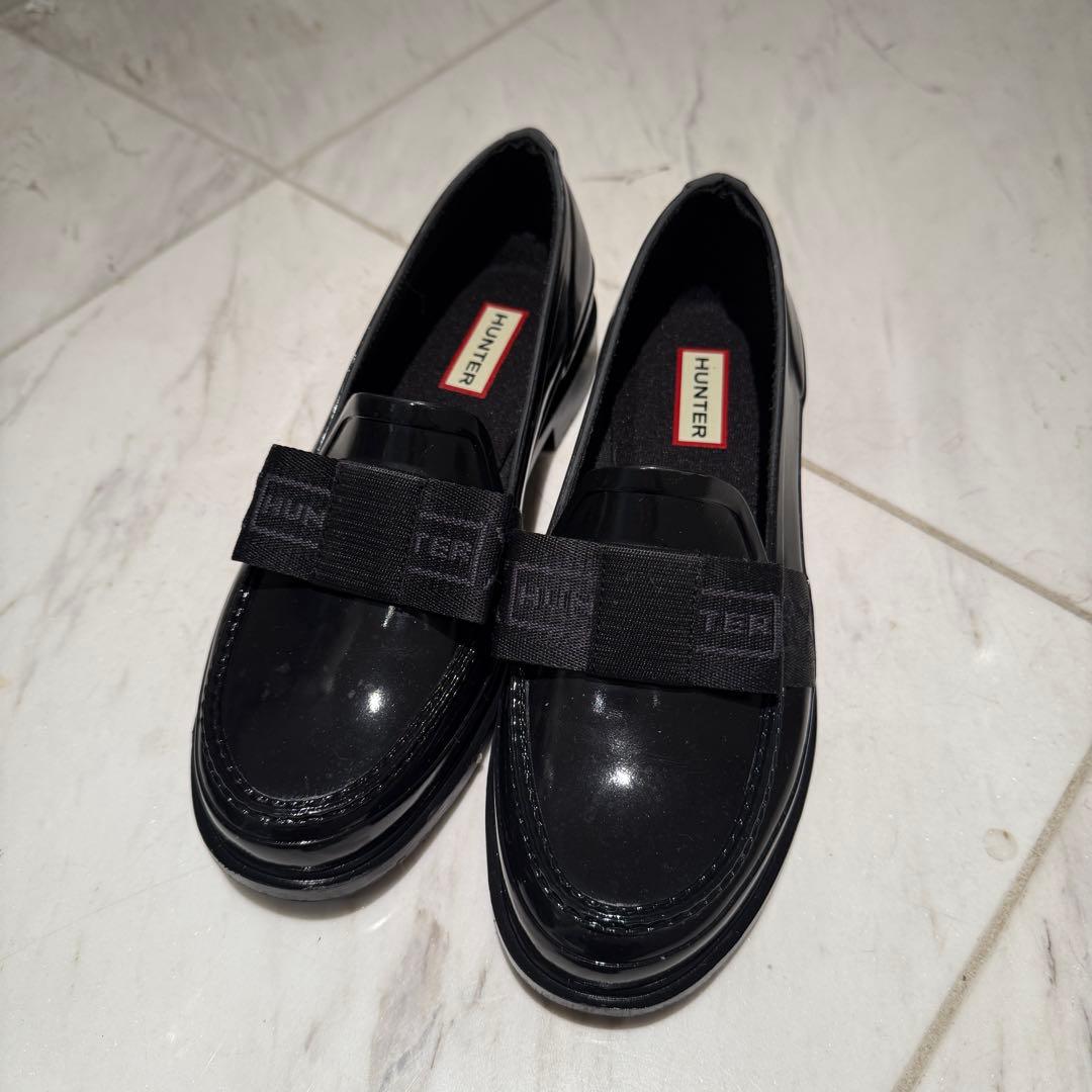 HUNTER <着用一回のみ> レインシューズローファー