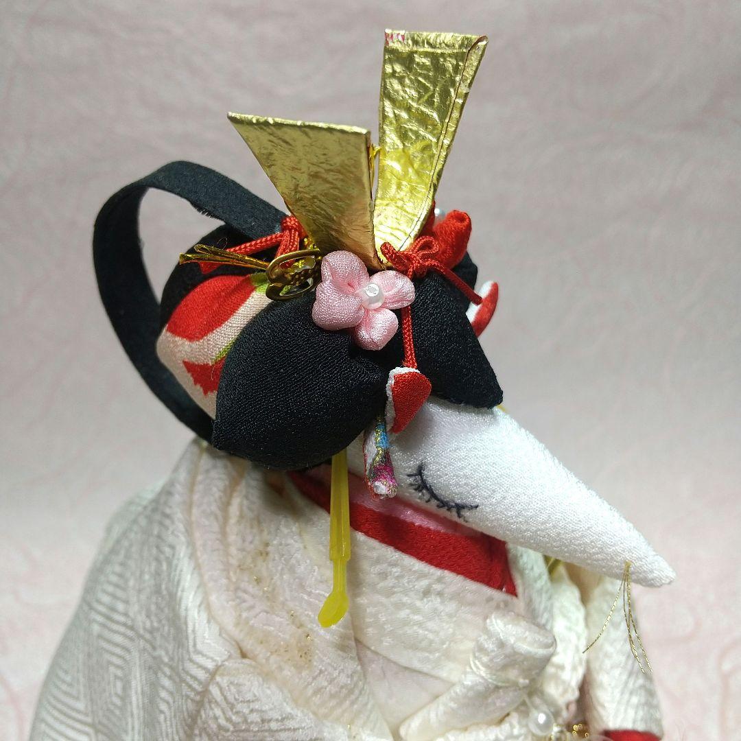 ちりめん細工 狐の花嫁