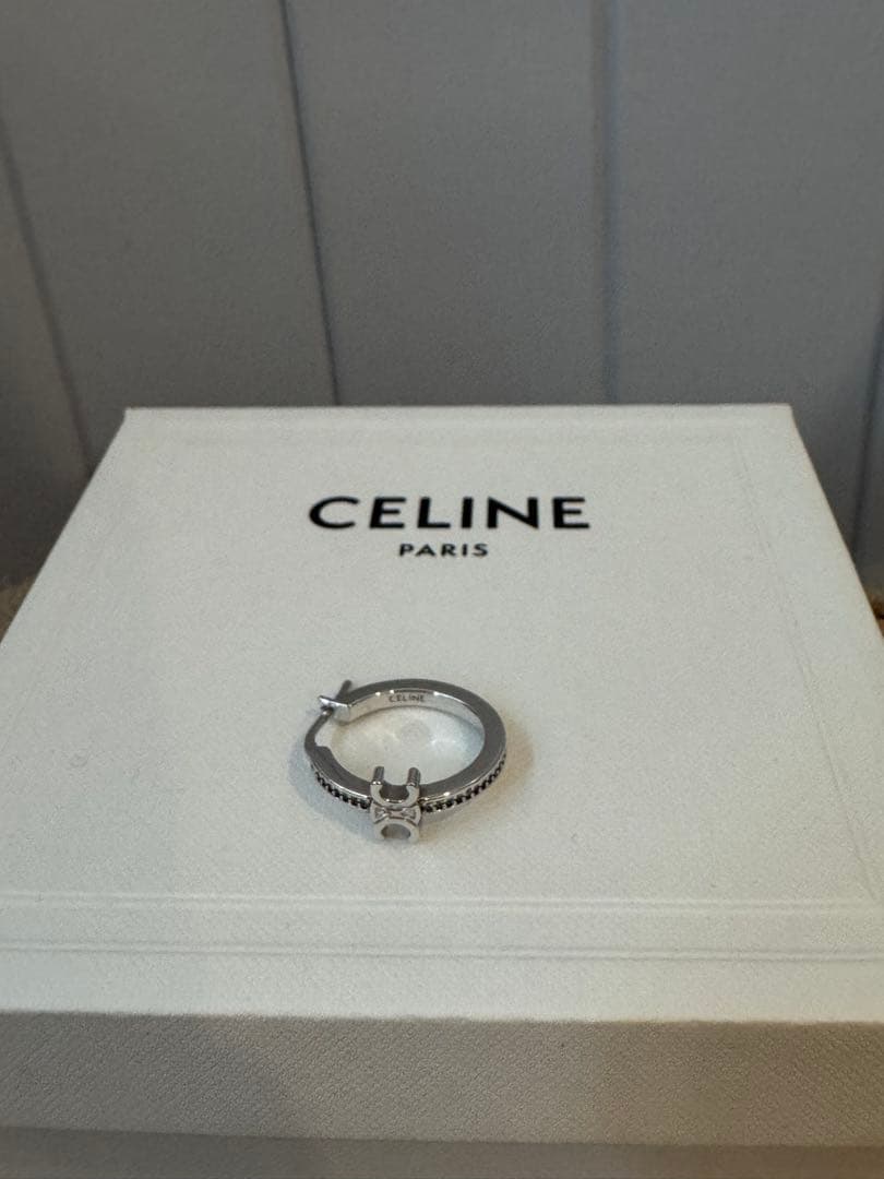 CELINE シルバー ピアス 片耳