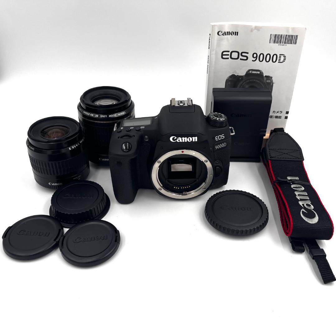 Canon EOS 9000D 標準 望遠 ダブルレンズセット #417
