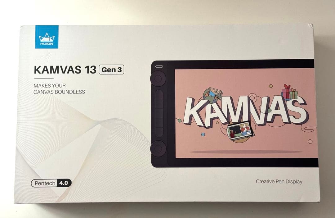 HUION Kamvas 13 gen3 本体　スタンド付き