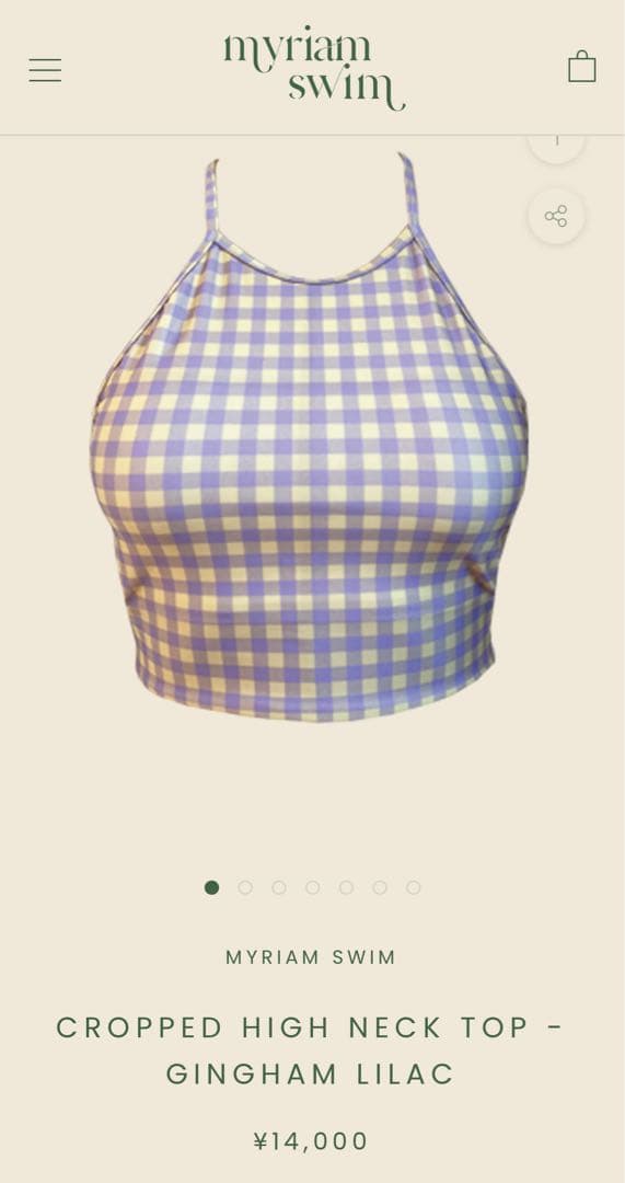 myriam swim (トップスとハイウエストボトムスのセット)