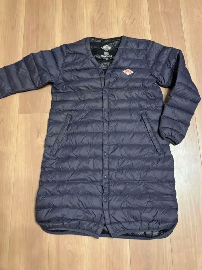 最終値下 DANTON ネイビー ダウンジャケット 34