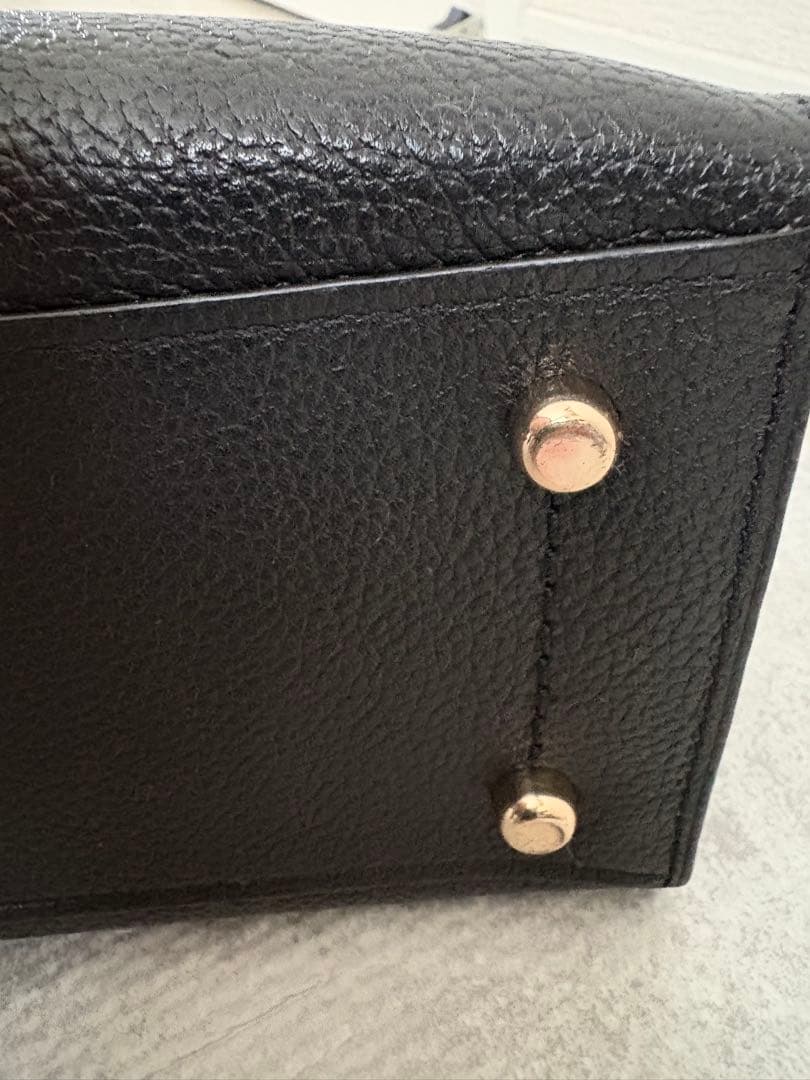 美品 COACH ブラック ハンドバッグ