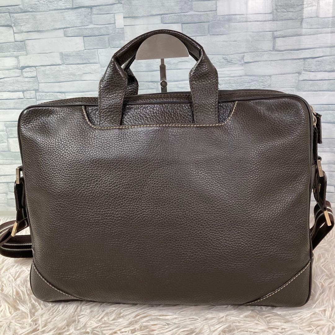 美品　dunhill ダンヒル ビジネスバッグ　ブリーフケース　シボ　2WAY