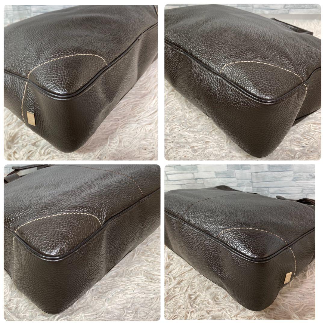 美品　dunhill ダンヒル ビジネスバッグ　ブリーフケース　シボ　2WAY
