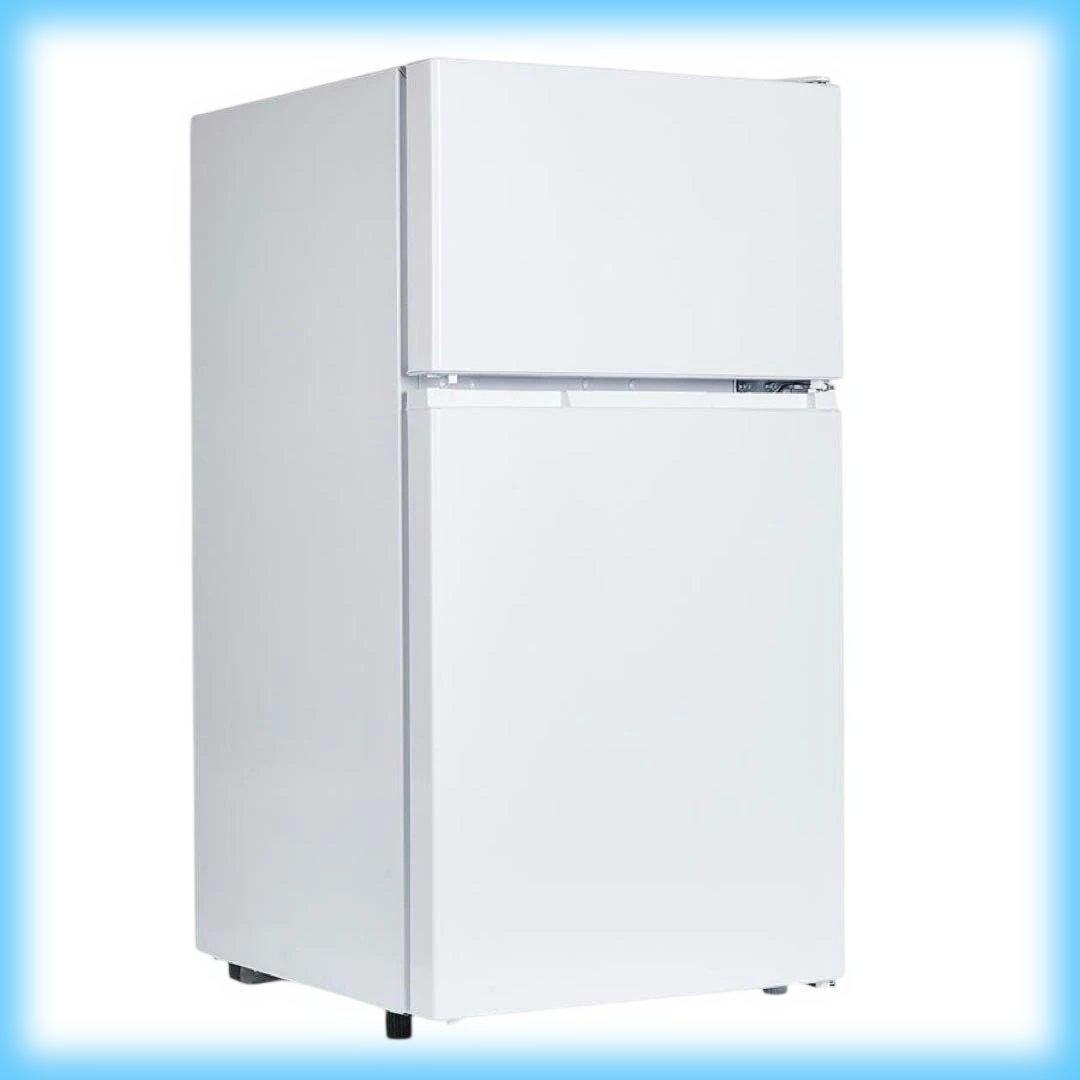 中古 冷凍冷蔵庫 90L 家庭用 上段冷凍庫 奥行50cm 白A2-5-2