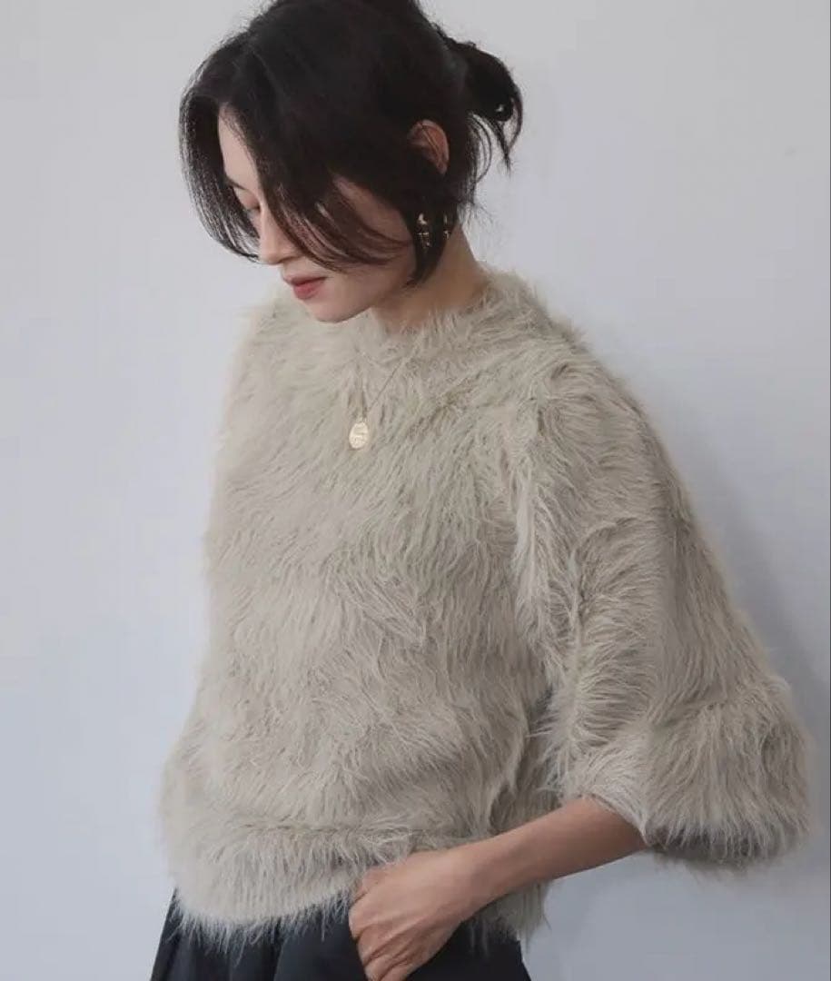 新品！ELFRANKエルフランク【2025AW】シャギーニット プルオーバー