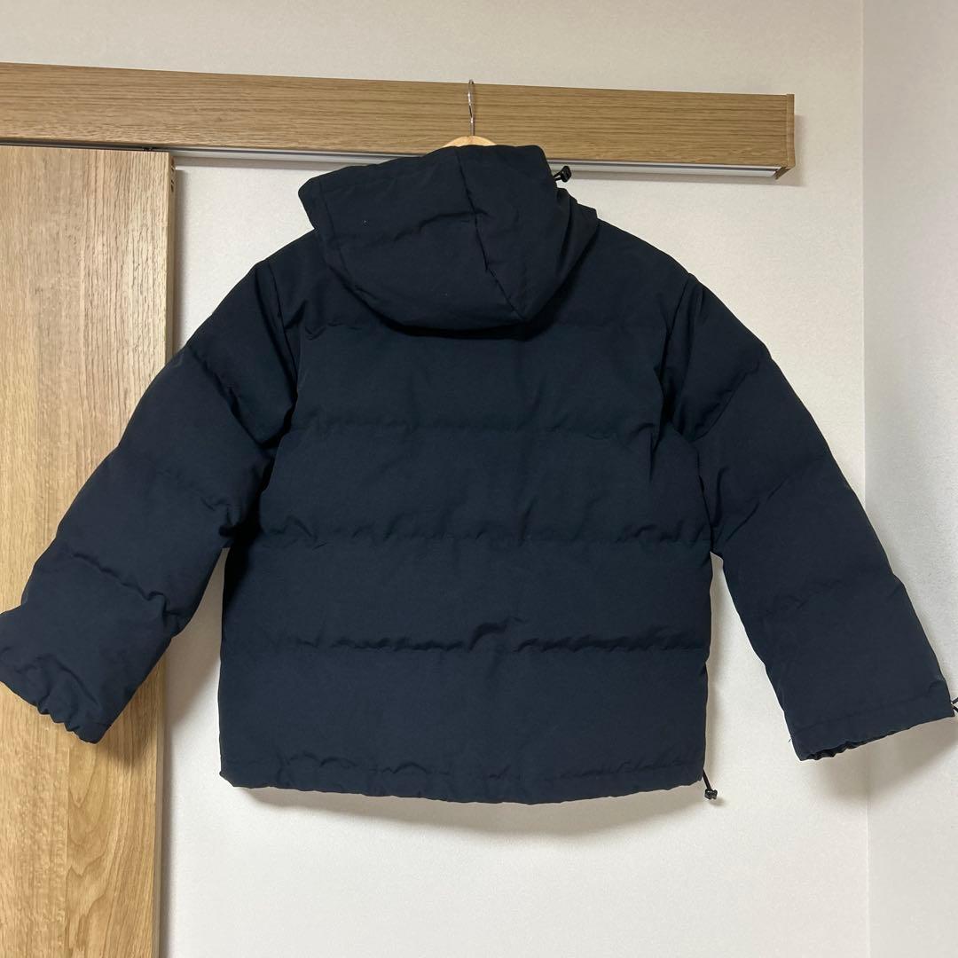 DANTON ネイビー ダウンジャケット フード付き