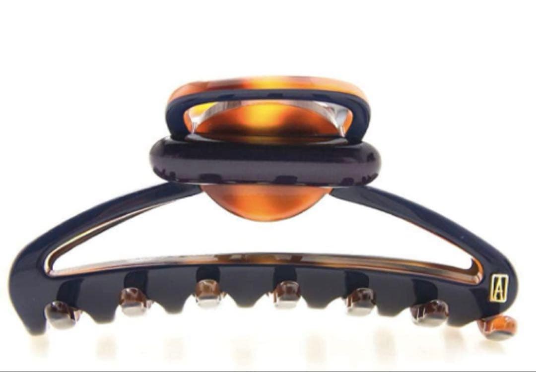 【新品未開封】アレクサンドル ドゥ パリ クリップ ブラウン べっ甲柄　M