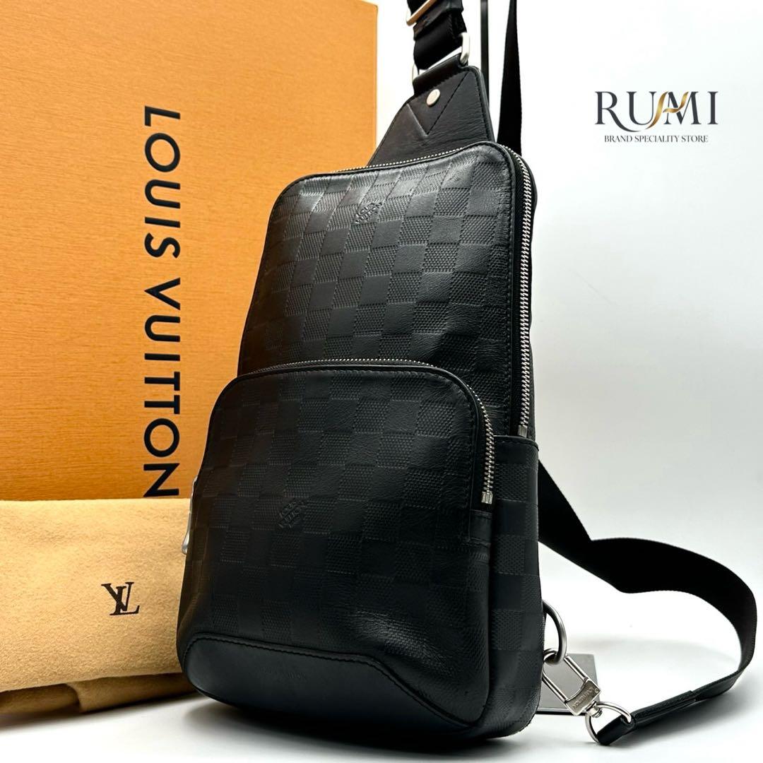 ルイヴィトン N41720 スリングバッグ ダミエアンフィニ ブラック