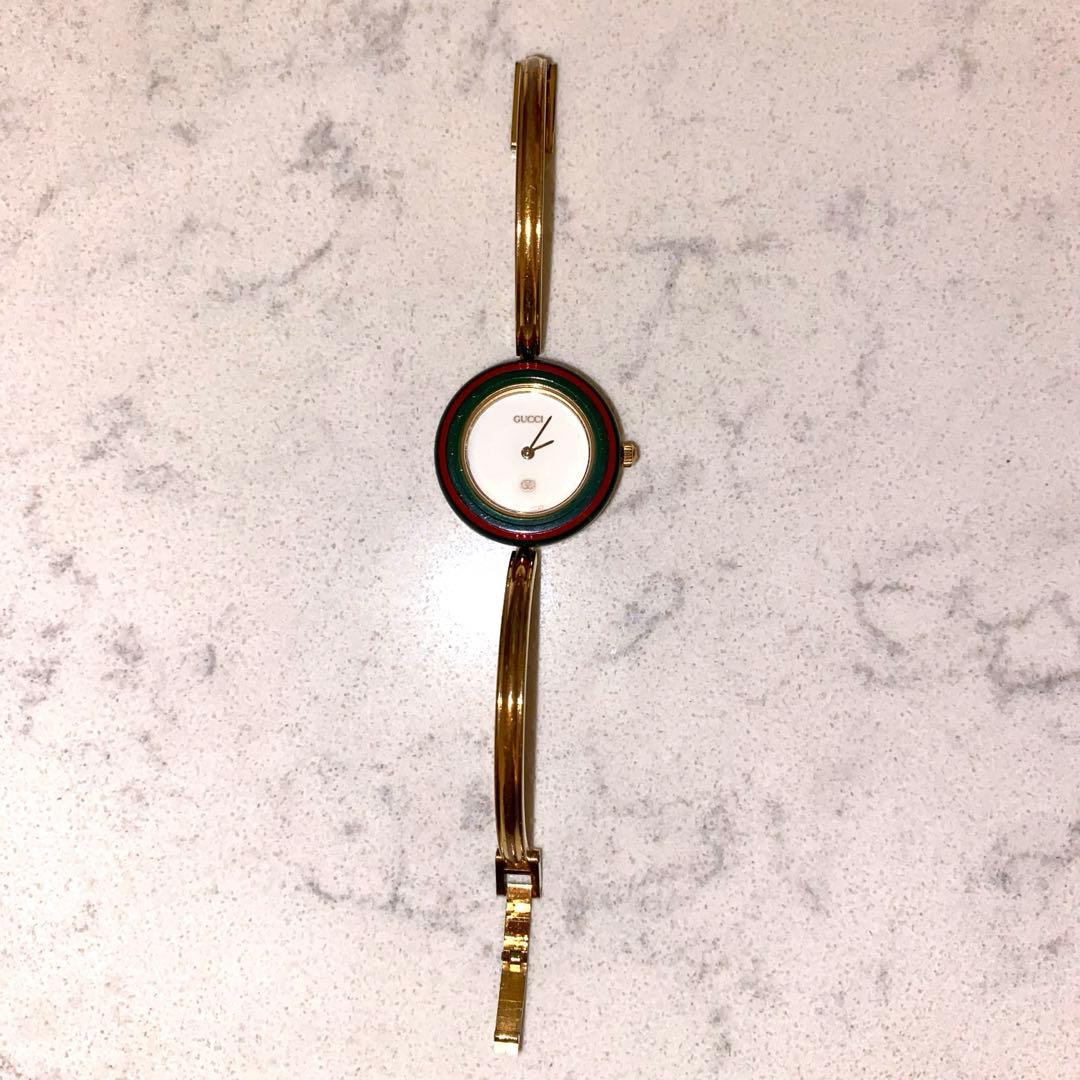 K*す様 GUCCI 腕時計　チェンジベゼル　1100-L ゴールド