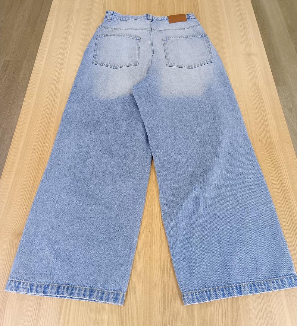 【ヤマタケル】BELVET 　バギーデニム　ライトブルー