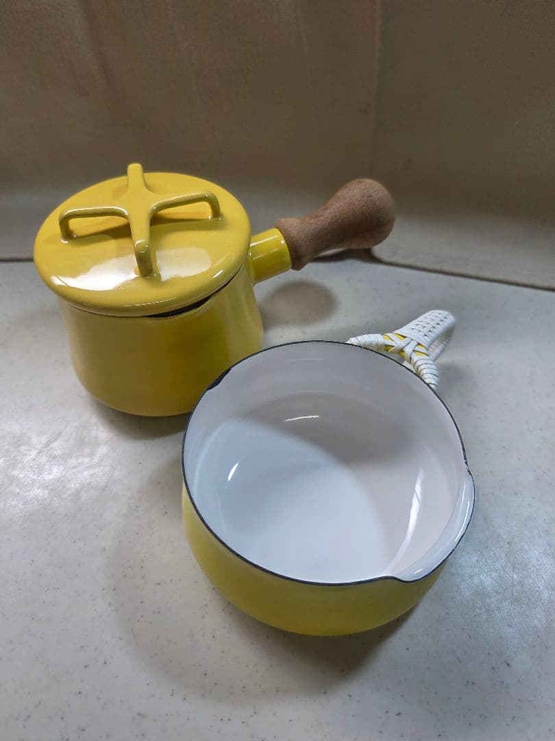 ダンスク　バターウォーマー&ヴィンテージバターウォーマーSet　黄色　■美品■