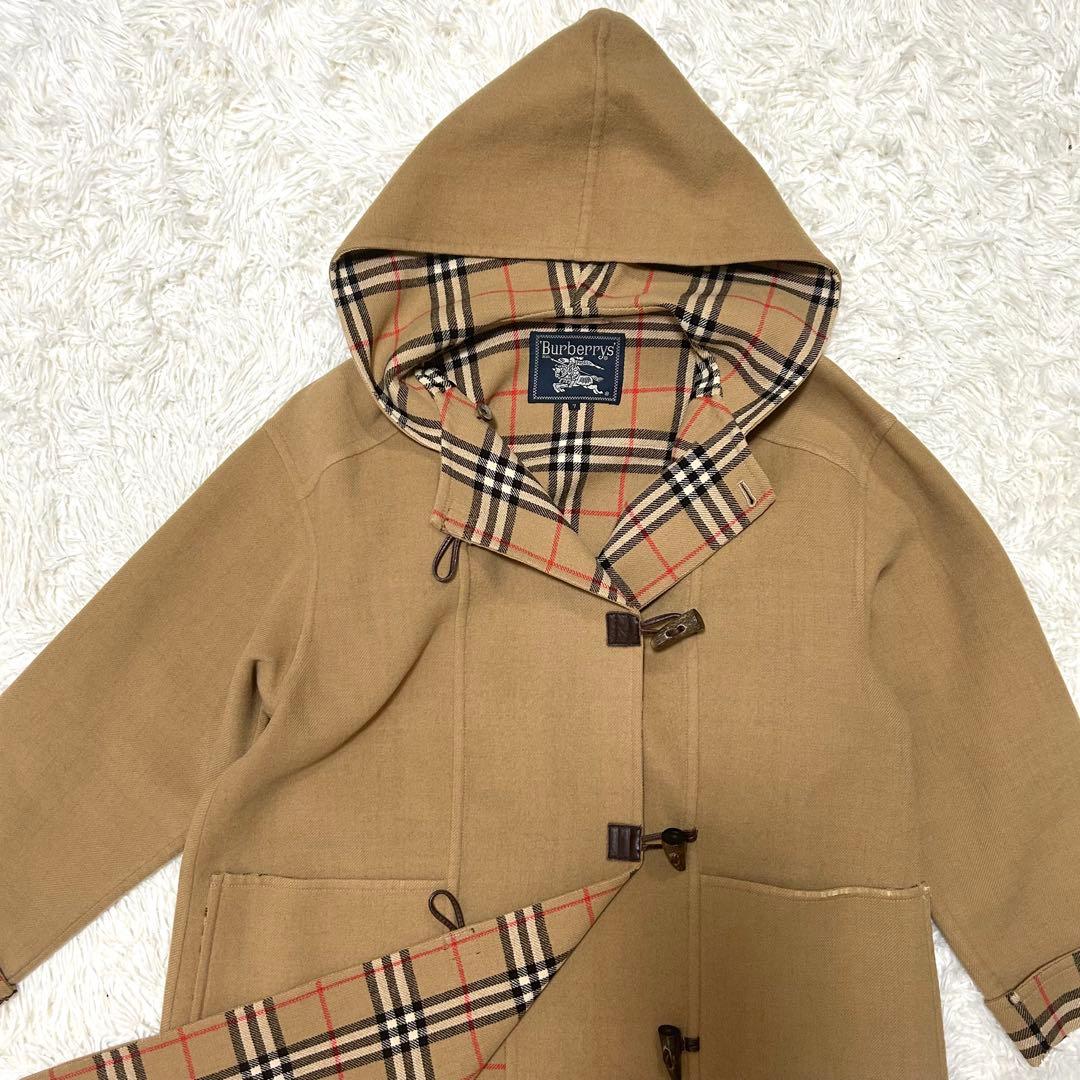 ✨カシミヤ混✨BURBERRY バーバリー　ダッフルコート　ノバチェック　S