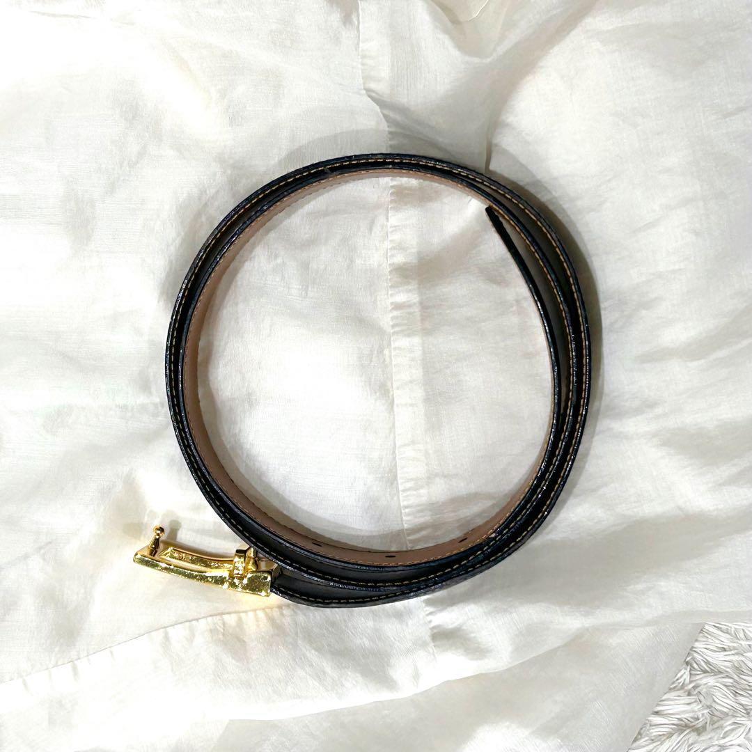 グッチ ベルト 刻印　ゴールド金具　バックル レザー 表記サイズ 90・36