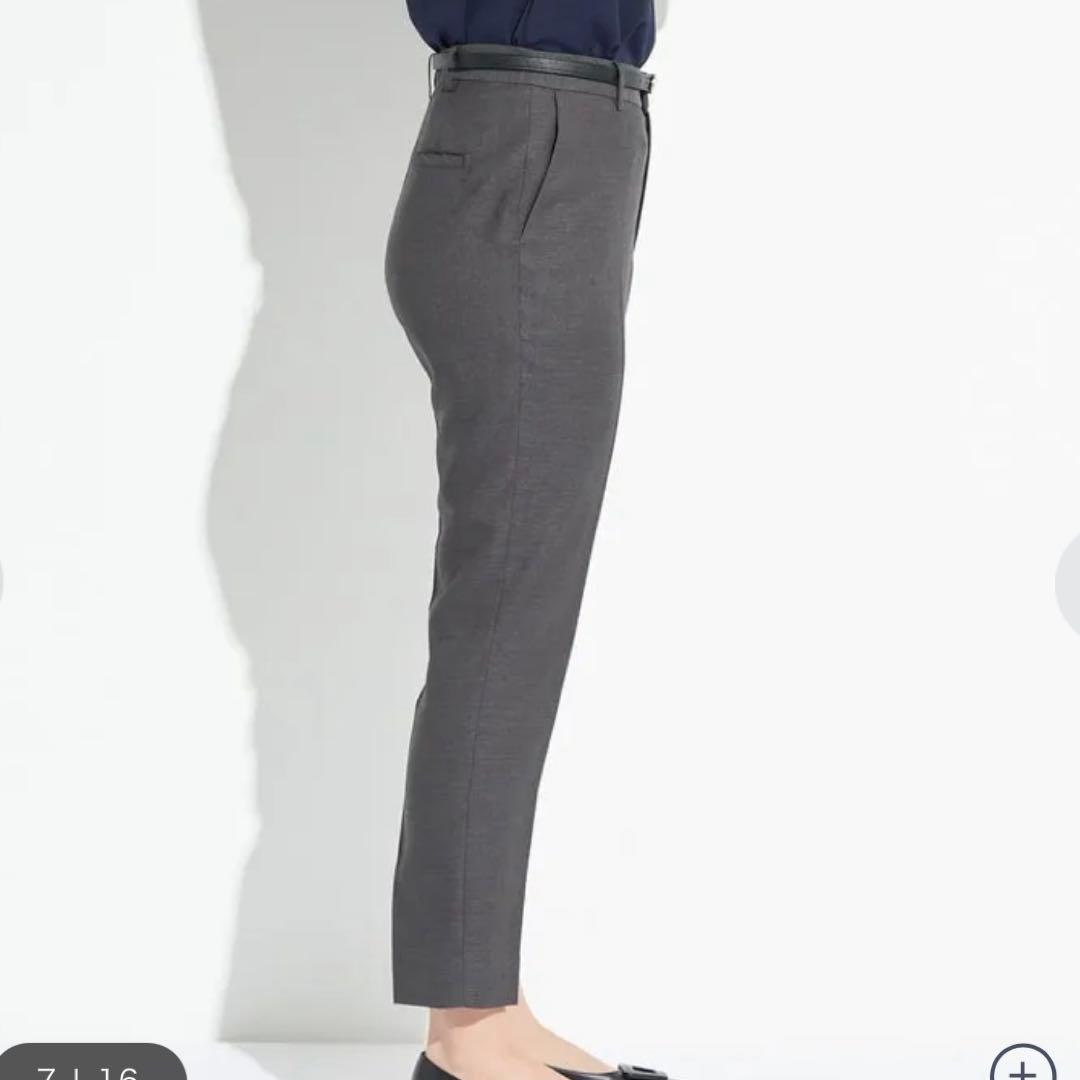 【限定値下げ】AOKI 麻調グレー スーツ上下セット15号