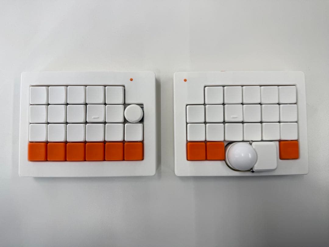 Orbee トラックボール ロープロファイル 無線分割キーボード zmk