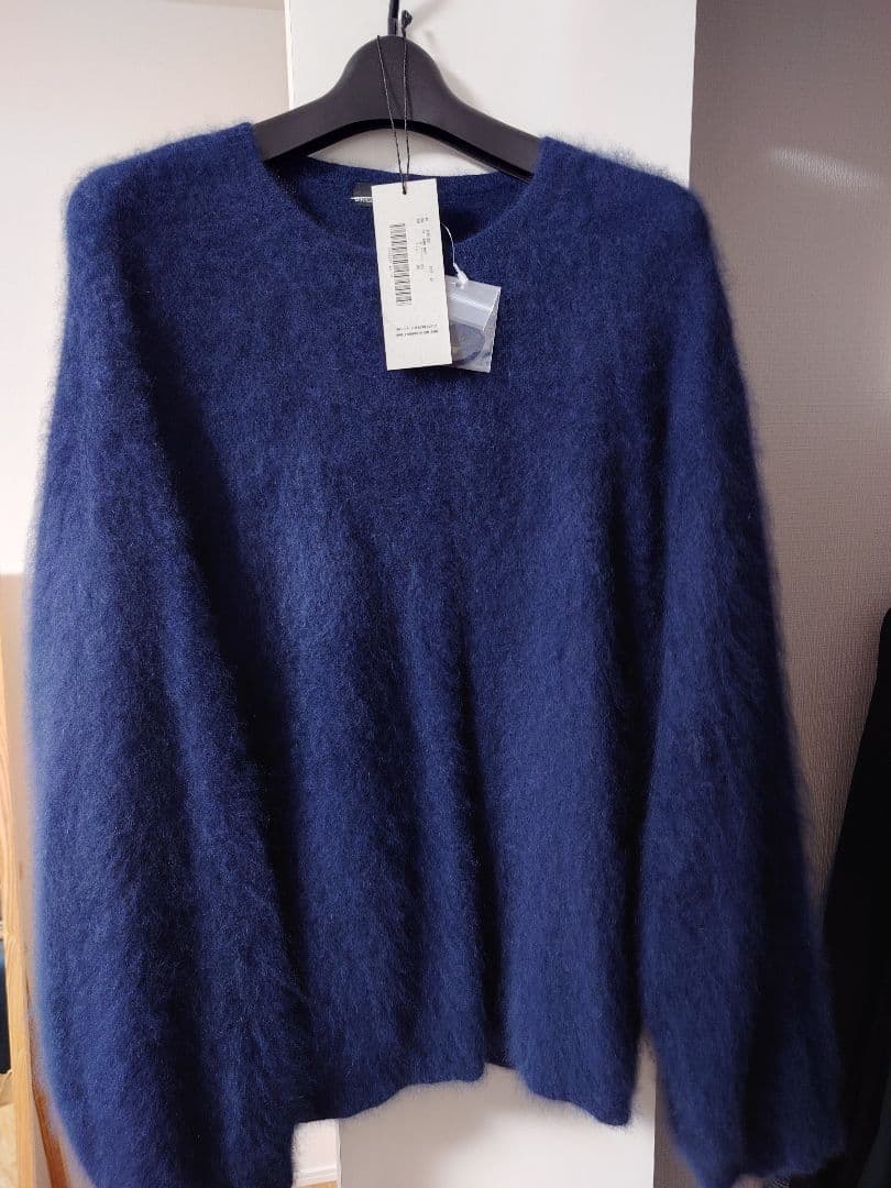 LAD MUSICIAN 20AW ラクーンニット プルオーバー ネイビー