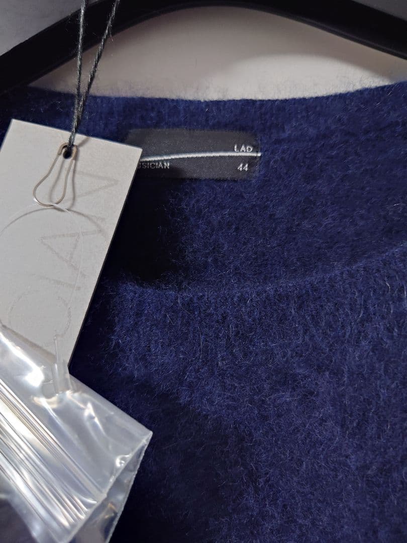 LAD MUSICIAN 20AW ラクーンニット プルオーバー ネイビー