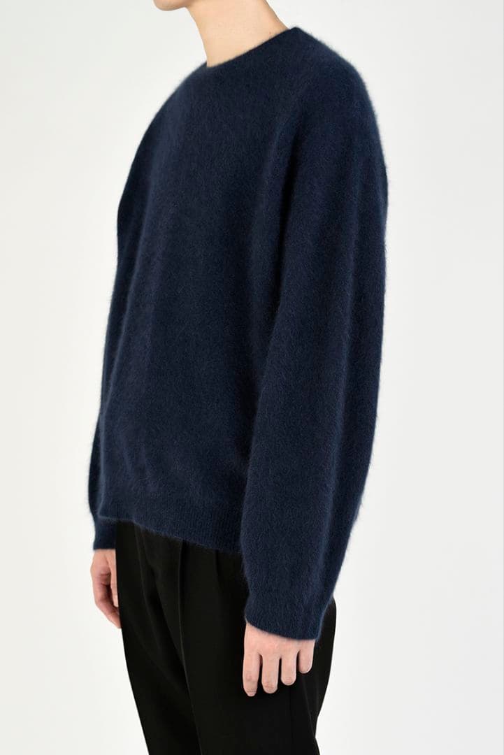 LAD MUSICIAN 20AW ラクーンニット プルオーバー ネイビー