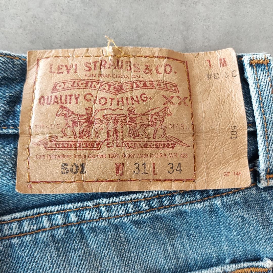 リーバイス501 Levis W31 青 90s USA製 古着 15796
