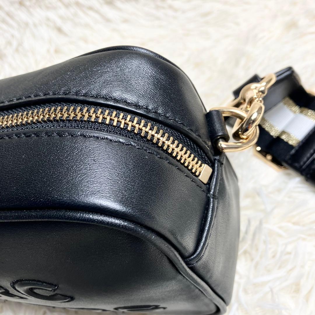 【極美品】マークジェイコブス ＊カメラバッグ レザー ブラック