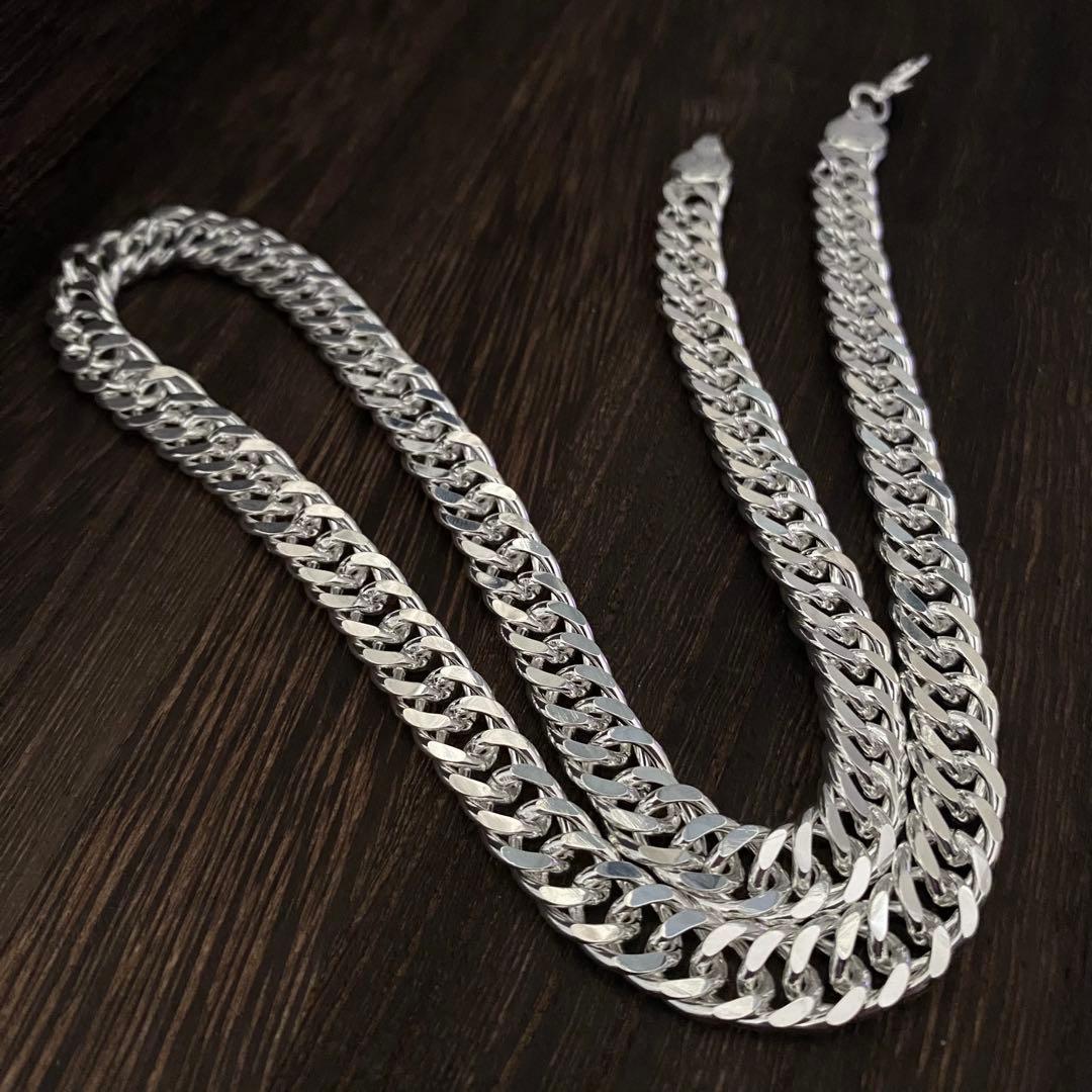 メキシカンジュエリー シルバー925 喜平チェーン ネックレス 60cm