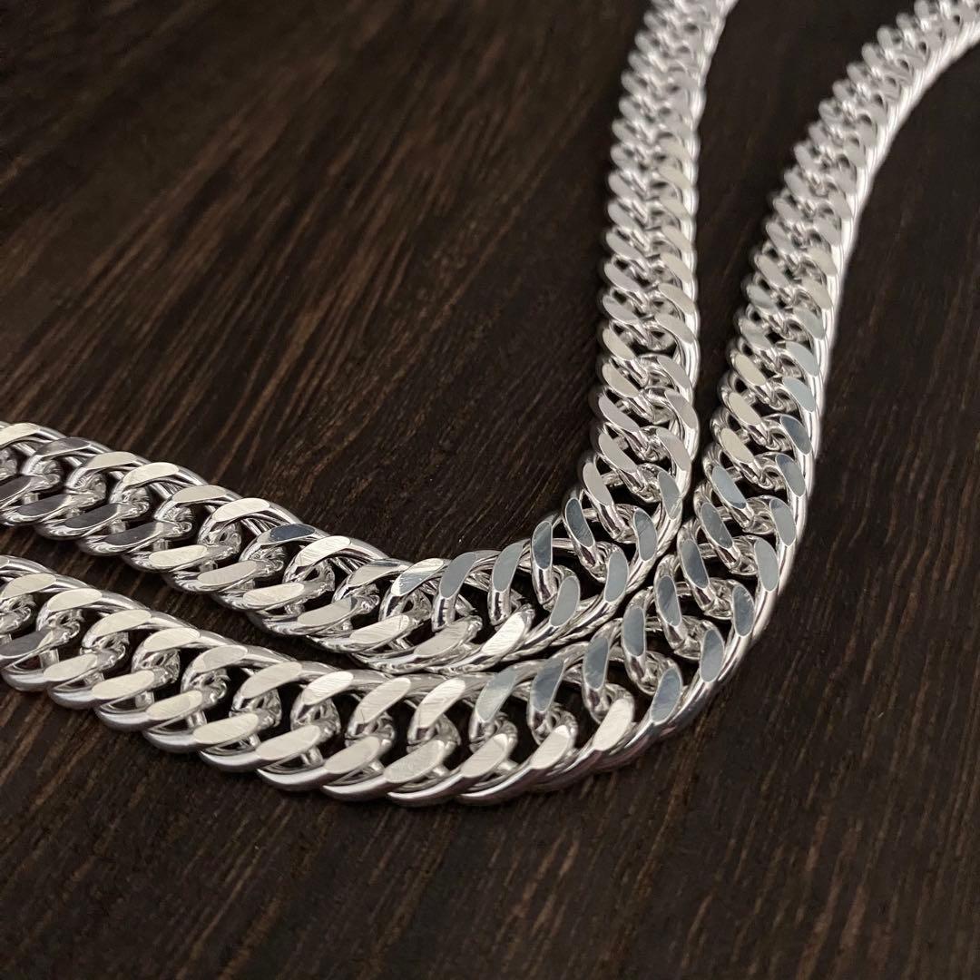 メキシカンジュエリー シルバー925 喜平チェーン ネックレス 60cm