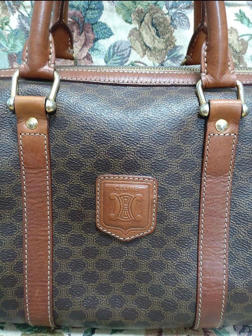 値下げ可　セリーヌ　マカダム　CELINE　 トリオンフ　ミニボストンバッグ