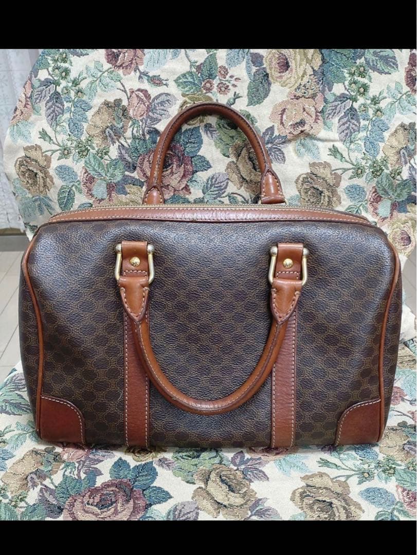 値下げ可　セリーヌ　マカダム　CELINE　 トリオンフ　ミニボストンバッグ