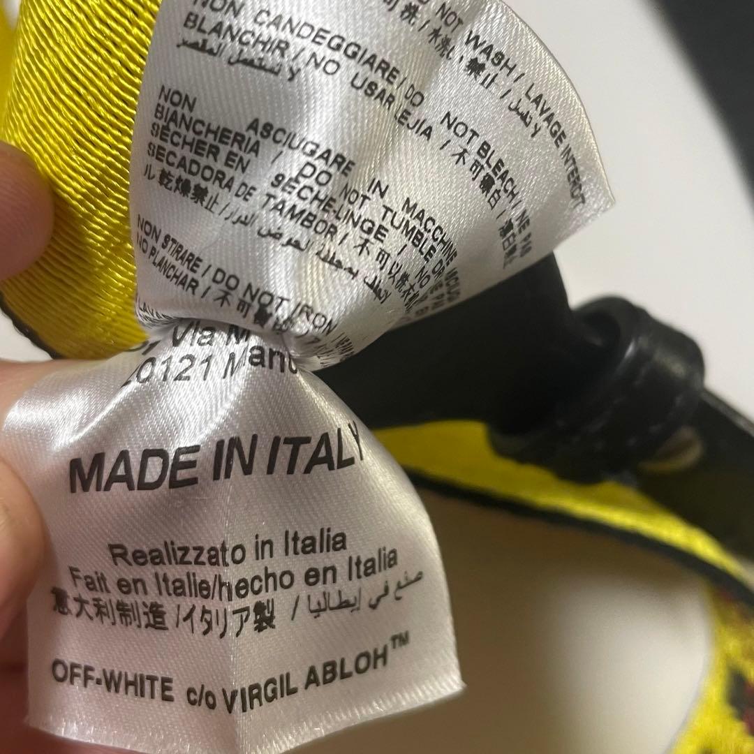 off-white オフホワイト インダストリアルベルト ストラップ 黄色