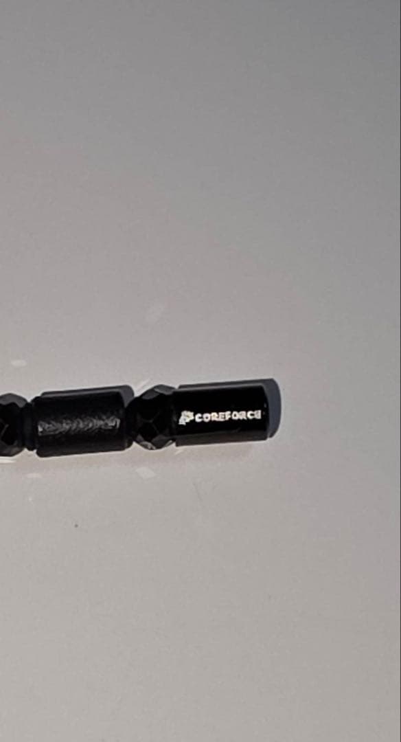 [コアフォース ]ループ ブラック ブレスレット ネックレス アンクレット