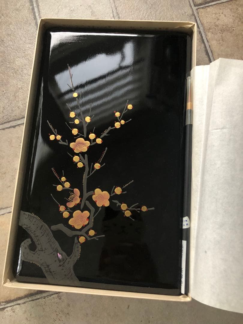 漆風箱入り　大人の書道セット