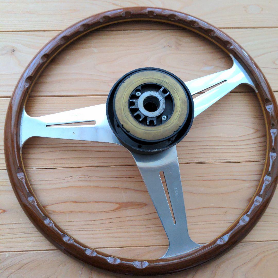 Nardi ステアリング 3本スポーク ブラウン