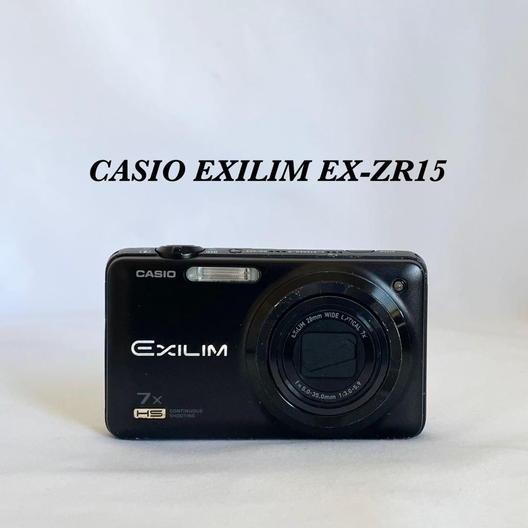 【完動品】CASIO EXILIM EX-ZR15 デジタルカメラ 動作確認済み