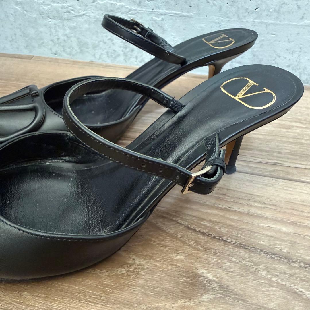 Valentino ブラック ハイヒール ポインテッドトゥ