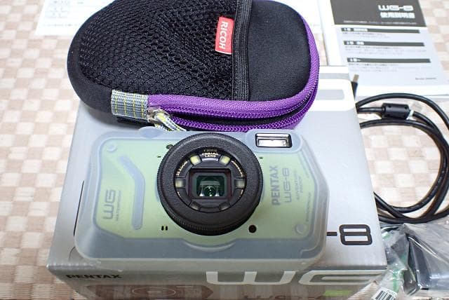 新同品！！PENTAX WG-8 防水カメラ グリーン直販限定品！海水使用なし！