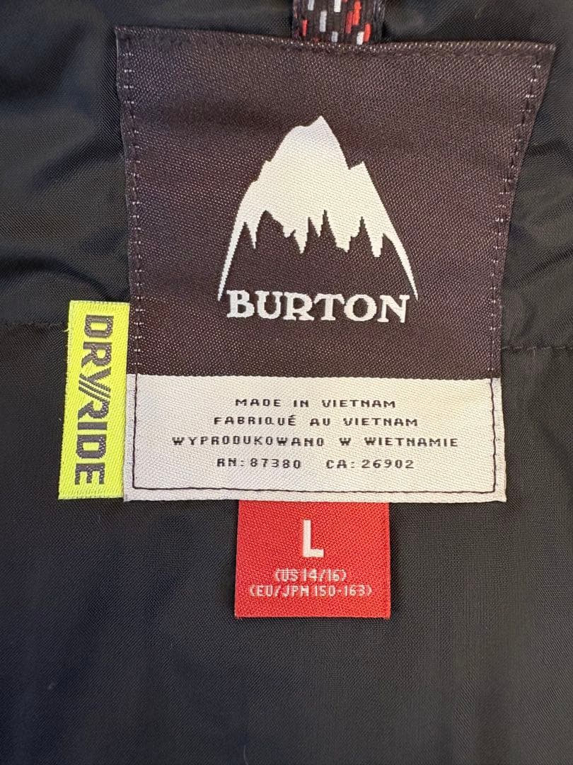 BURTON キッズ L 160 スノーボードウェア 上下 グローブ セット