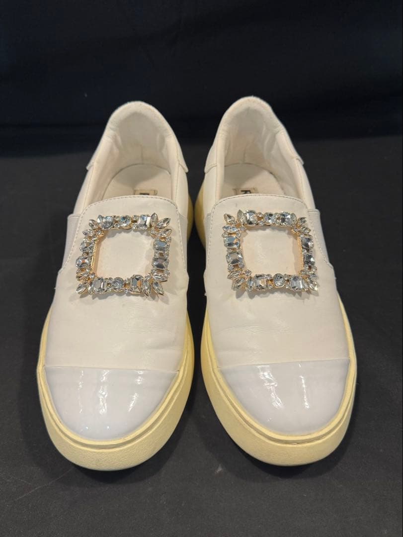 ROGER VIVIER 厚底スニーカー 37 23.5cm ホワイト