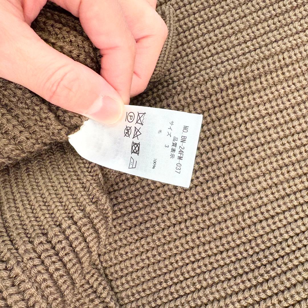 ［未使用級］バトナー　ブラウン ニット セーター サイズ3