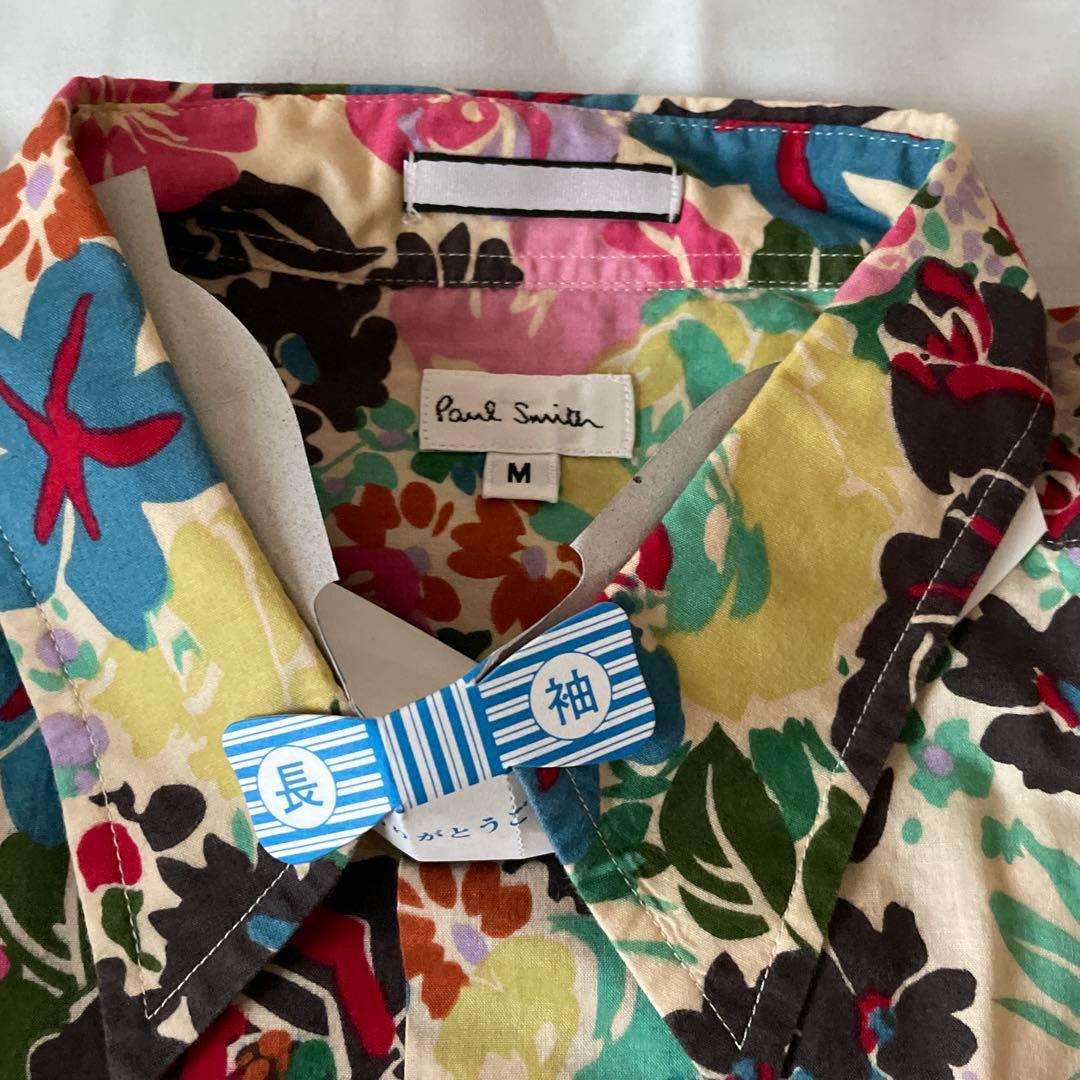 【極美品】Paul Smith ポールスミス　花柄シャツ　M コットン100%