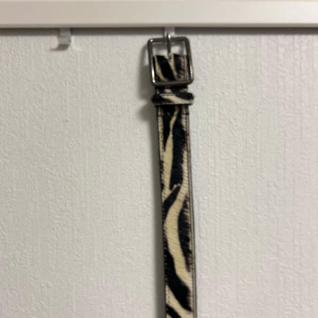 Jaded London ジェイデットロンドン　ゼブラ柄　ベルト