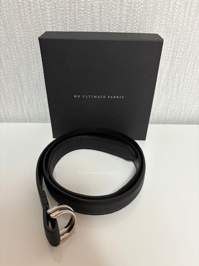 MB ULTIMATE FABRIC ダブルリングナローベルト　黒／Sサイズ