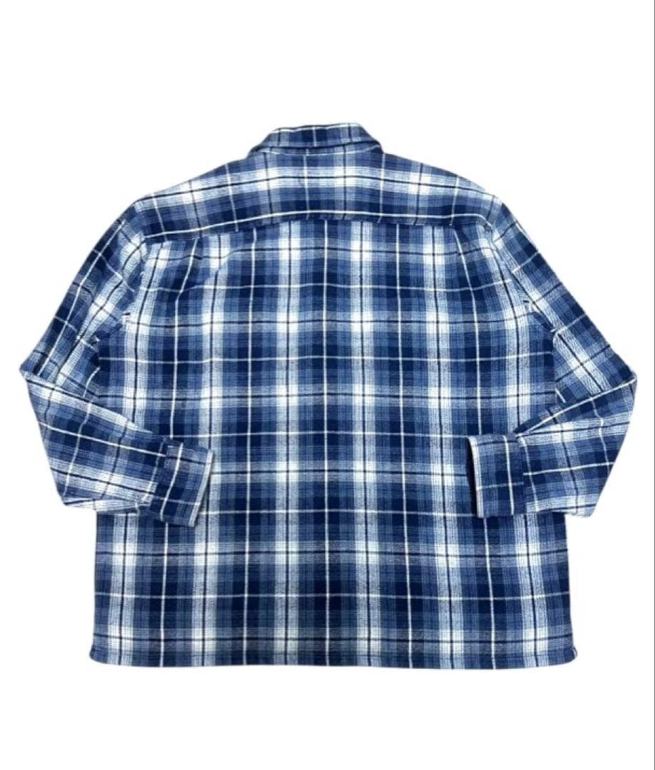 専用　stjohnsbay オンブレ ネルシャツ ブルー L セントジョンズベイ