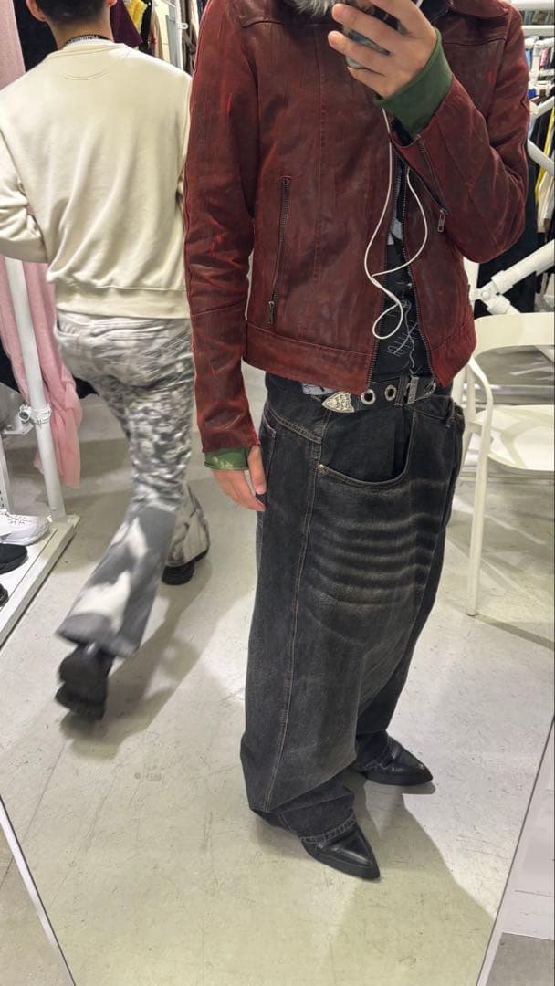 パンツ orimi 24aw overlap baggy denim