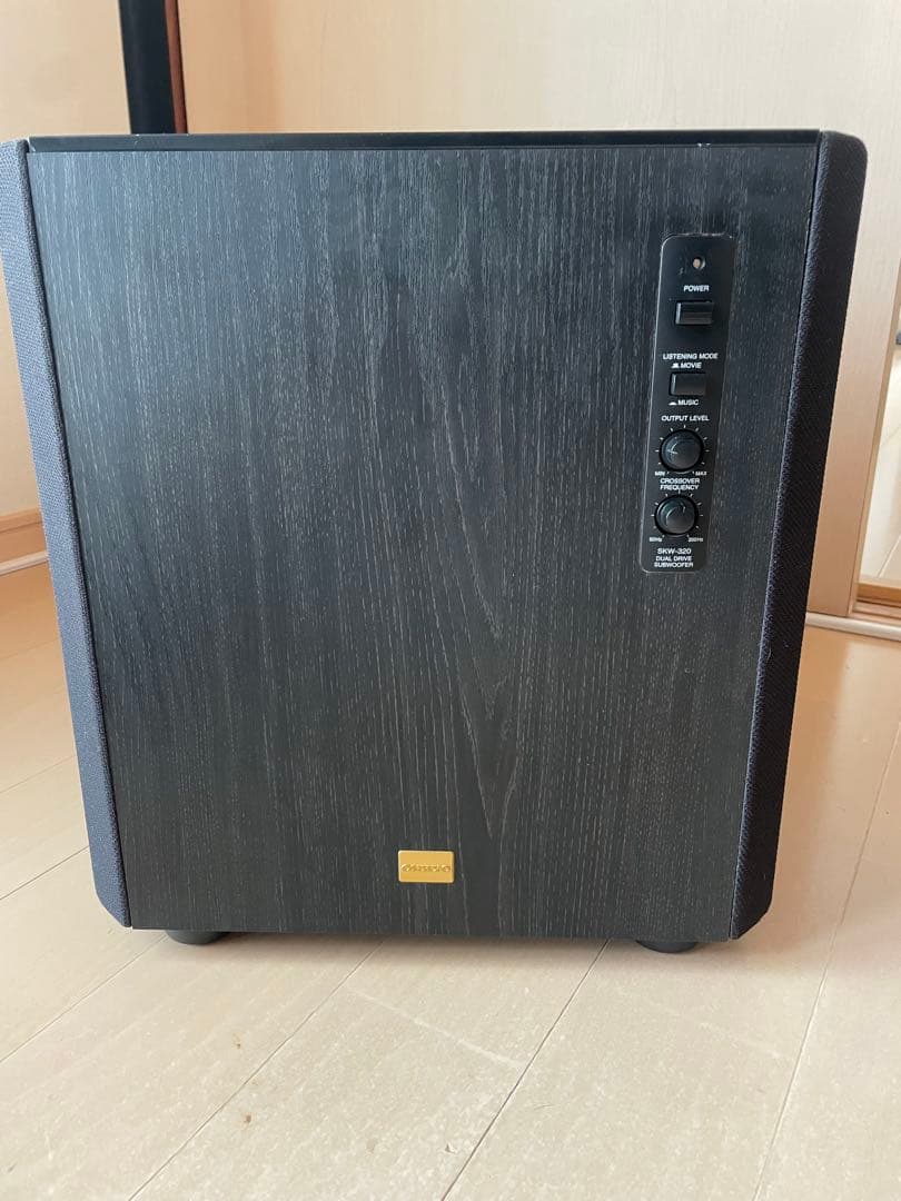 ONKYO デュアルドライブ アンプ内蔵 サブウーファー SKW-320