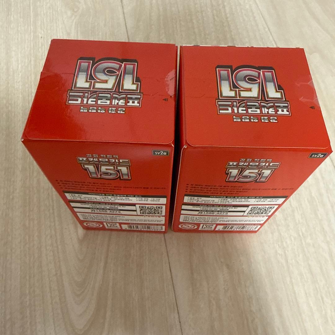 《韓国版•新品未開封》ポケモンカード151 2BOX ミュウ ポケカ