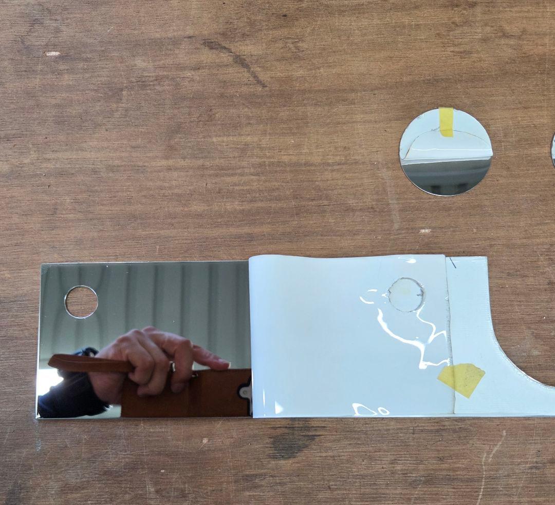 17スーパーグレートバッテリーケース&運転席調整ハンドル　鏡面ステンレス