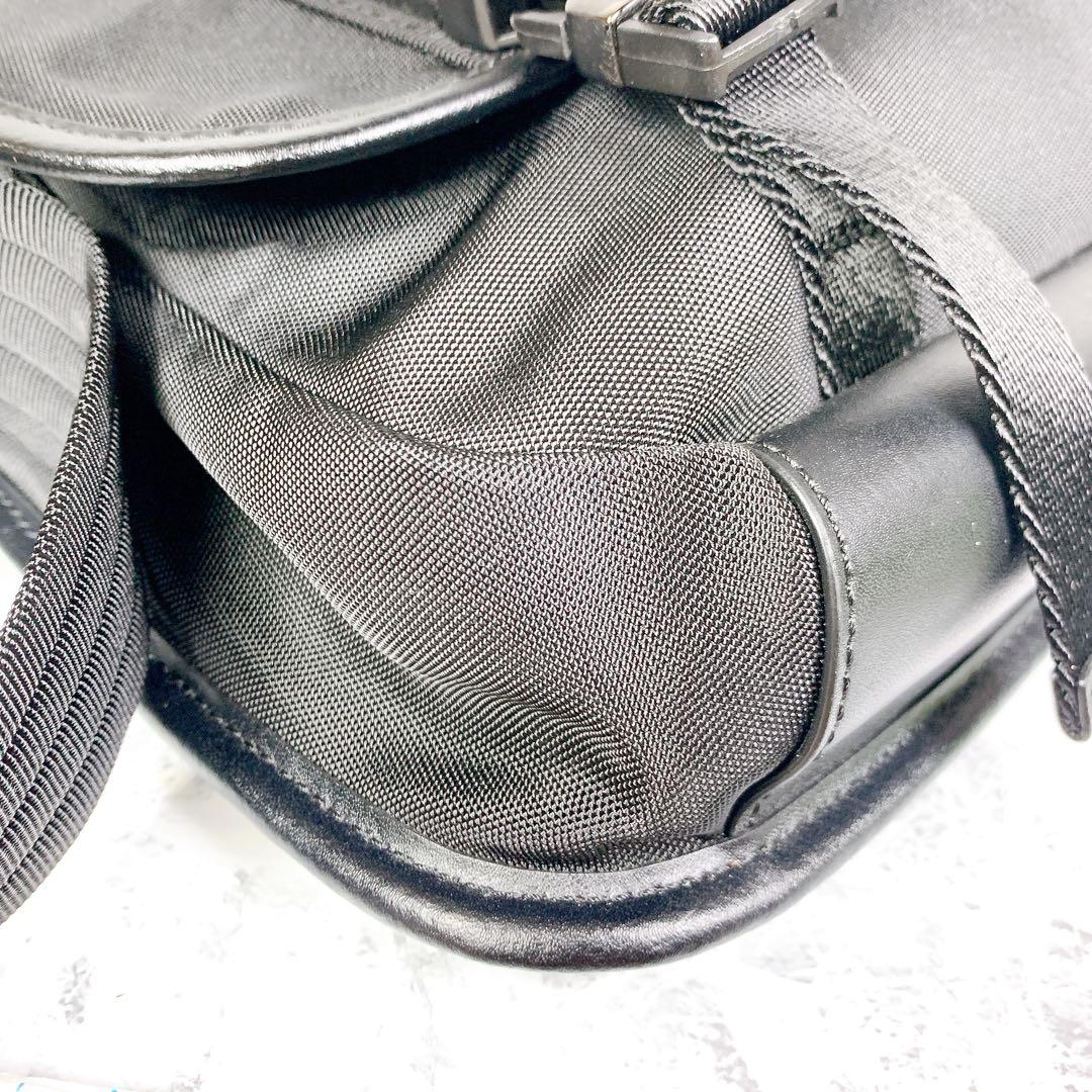 【美品✨】ポロ ラルフローレン メッセンジャーバッグ ショルダー レザー 黒